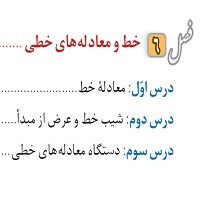 پاورپوینت ریاضی نهم فصل ۶ (خط و معادلات خطی)